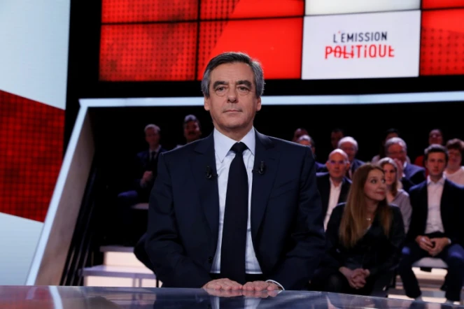 François Fillon sur France 2 dans "L'émission politique", le 23 mars 2017 à Paris