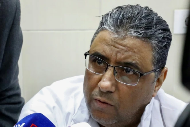 Le journaliste égyptien Mahmoud Hussein, le 11 février 2020 dans la prison de Tora (Caire)
