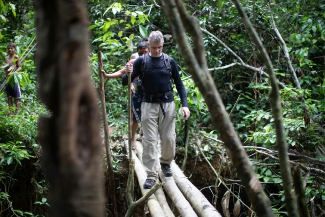 Le journaliste Dom Phillips en visite à Aldeia Maloca Papiú au Brésil, le 16 novembre 2019