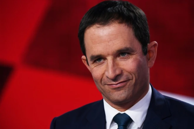 Benoît Hamon, le 9 mars 2017, sur le plateau de "L'Emission politique"