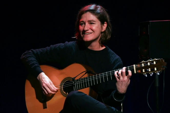 La guitariste espagnole Antonia Jimenez sur scène lors du festival de flamenco à Nîmes, le 15 janvier 2020