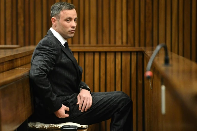 L'athlète paralympique sud-africain Oscar Pistorius lors de son procès le 13 juin 2016 à Pretoria