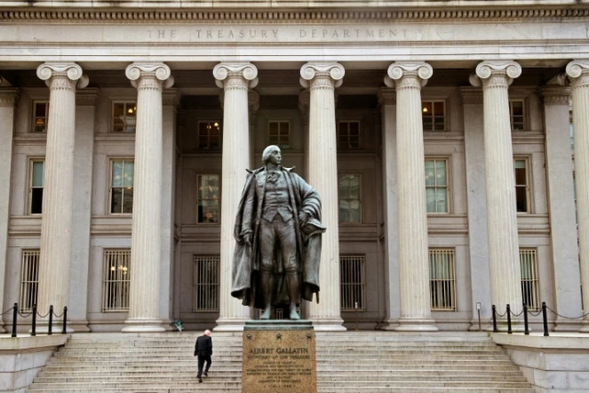 Le bâtiment du Département américain du Trésor, le 24 janvier 2017 à Washington