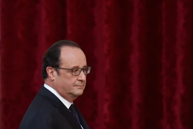 Le président François Hollande le 22 juin 2016 à l'Elysée à Paris