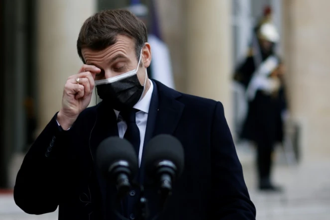 Emmanuel Macron le 16 décembre 2020 à l'Elysée