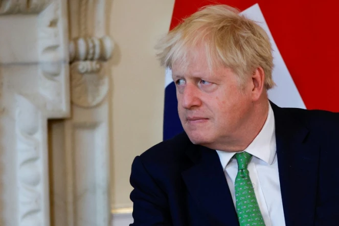 Boris Johnson à Downing Street, le 1er juillet 2022 à Londres