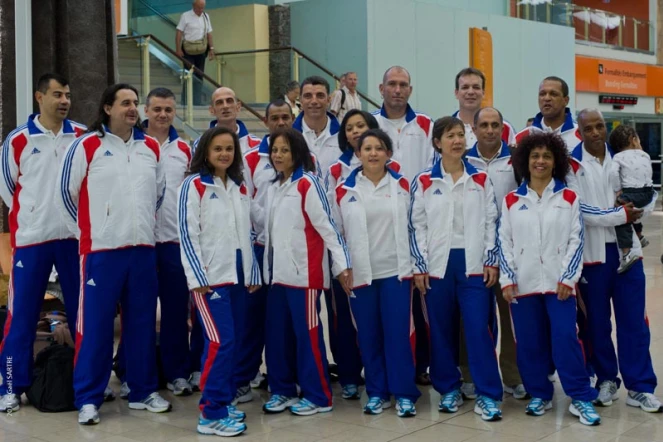 La délégation sportive d'EDF Réunion (Photo DR)