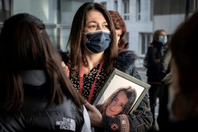 Jennifer Cleyet-Marrel, la mère de Maëlys de Araujo, à la cour d'assise de l'Isère, le 17 février 2022 à Grenoble