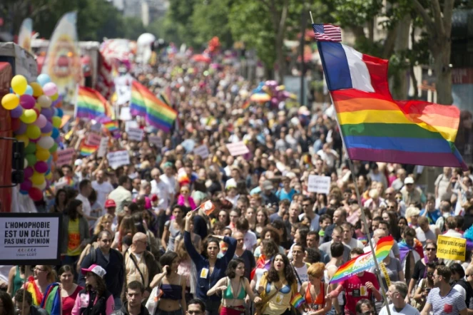 La Gay pride à Paris le 29 juin 2013