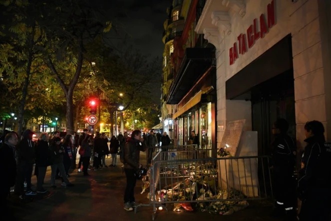 Hommage aux victimes du Bataclan à Paris, le 13 novembre 2017