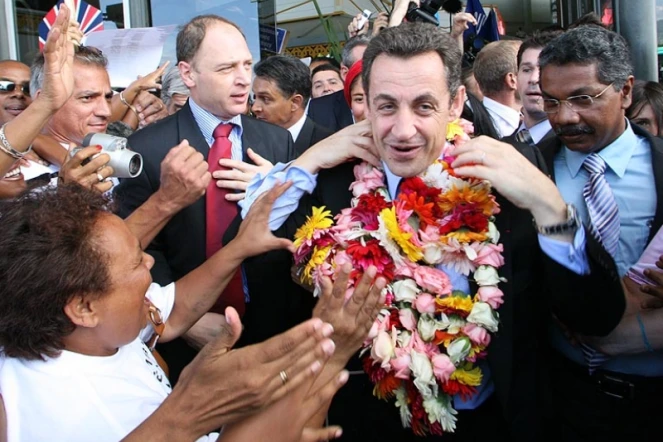 Nicolas Sarkozy en campagne pour la  présidentielle 2007