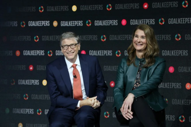 Bill et Melinda Gates lors d'un événement au Lincoln Center, à New York, le 26 septembre 2018