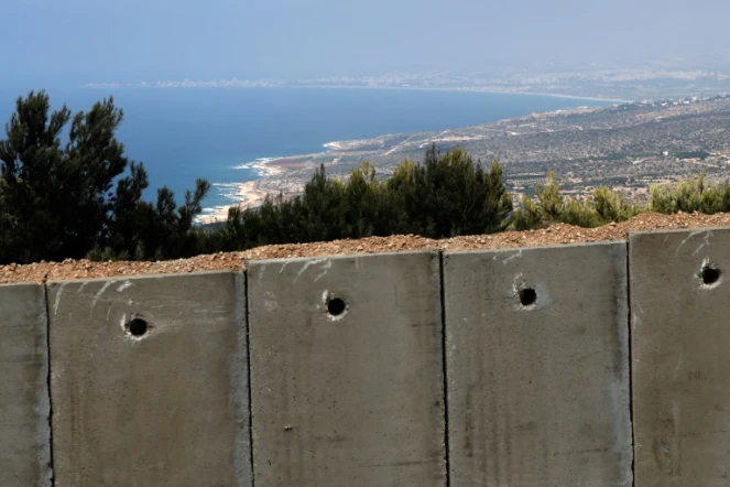 Sur des collines surplombant la Méditerranée, Israël construit un mur de béton le séparant du Liban voisin. Photo prise le 5 septembre 2018
