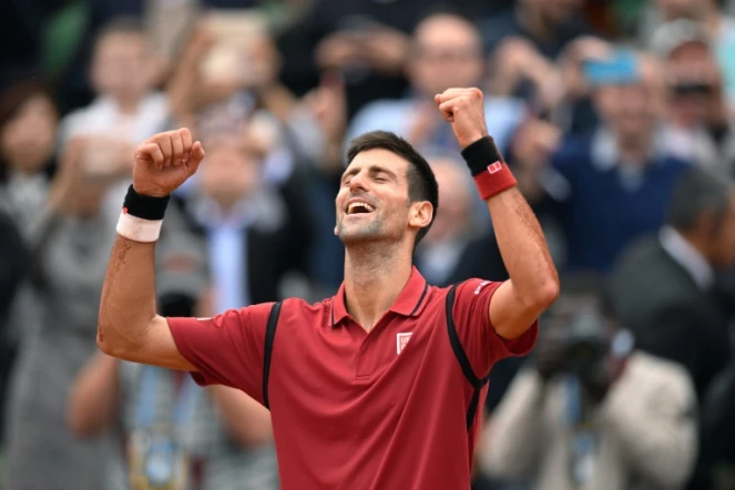 L'explosion de joie de Novak Djokovic vainqueur de Roland-Garros devant Andy Murray, le 5 juin 2016