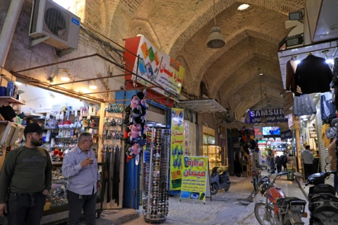 Un marché couvert de la ville d'Amarah, dans la province de Missane, le 16 février 2022 en Irak