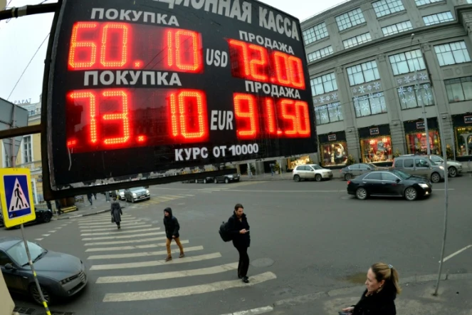 Les marchés financiers russes chutent après l'annonce de nouvelles sanctions américaines