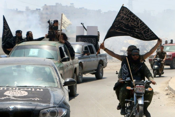 Des combattants affiliés à Al-Qaïda, à Alep, dans le nord de la Syrie, le 26 mai 2015