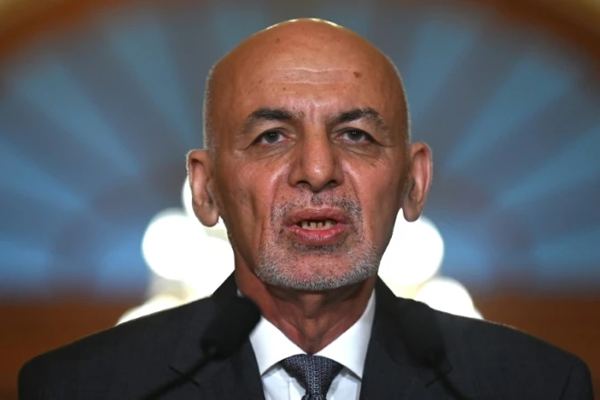 Le président afghan Ashraf Ghani lors de sa visite au Congrès américain à Washington le 25 juin 2021