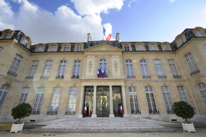 Le palais de l'Elysée à Paris où Emmanuel Macron est de nouveau investi président 