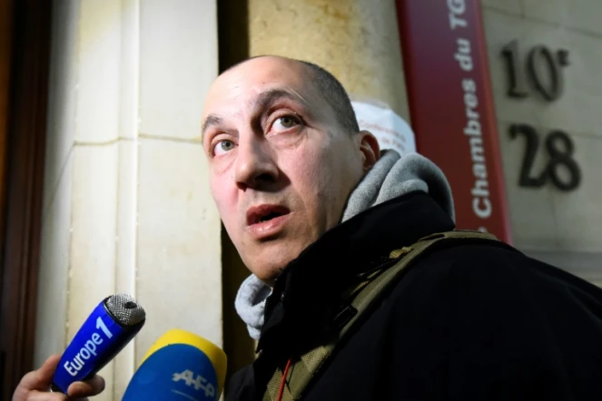 Vjéran Tomic, surnommé l'"homme-araignée", le 30 janvier 2017 au palais de justice de Paris