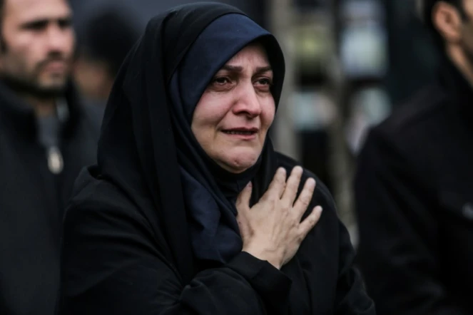 Une Iranienne lors d'un rassemblement contre les Etats-Unis après l'assassinat du général Soleimani, à Téhéran le 4 janvier 2020