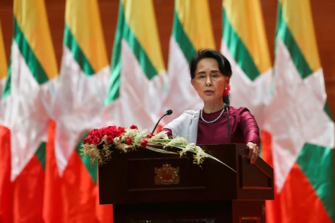Aung San Suu Kyi à Naypyidaw, le 19 septembre 2017