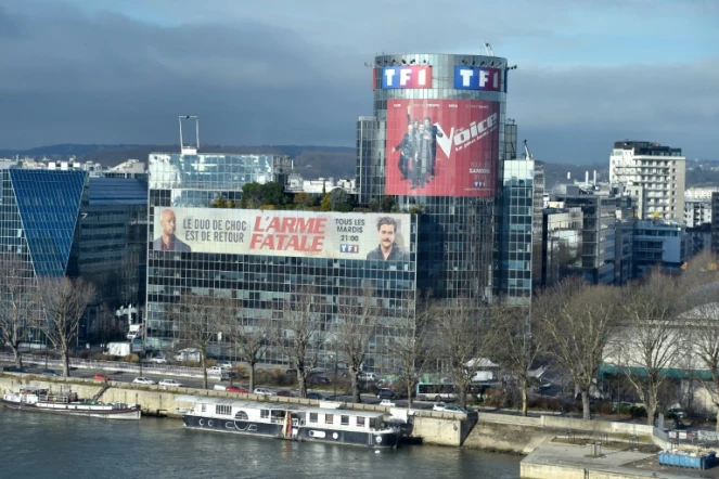 Le siège de TF1 à Boulogne-Billancourt, près de Paris, le 6 mars 2018