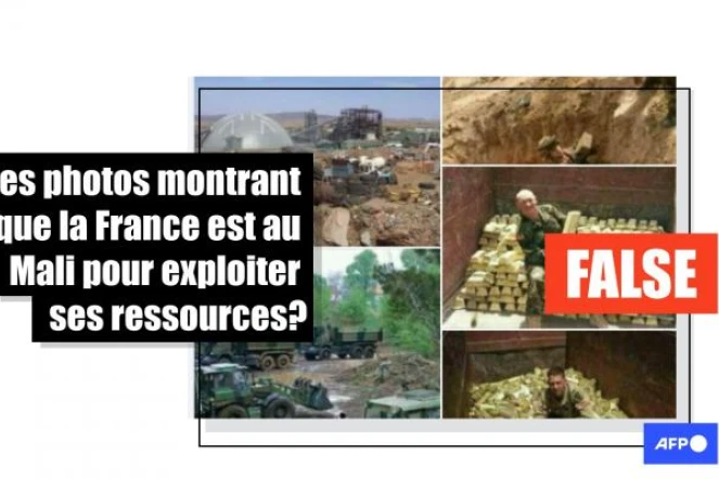   Attention, ces photos ne montrent pas que la France est au Mali pour exploiter ses ressources naturelles