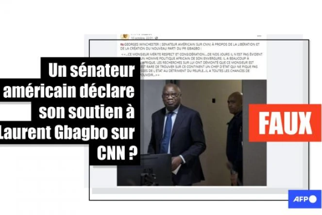   Non, Laurent Gbagbo n'a pas reçu le soutien d'un sénateur américain sur CNN