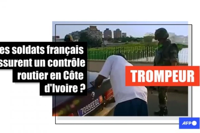   Cette vidéo montrant une altercation en Côte d'Ivoire entre des soldats français et des Ivoiriens date de 2004