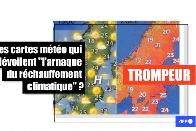   Non, ces cartes ne démontrent pas "l'arnaque du réchauffement climatique"
