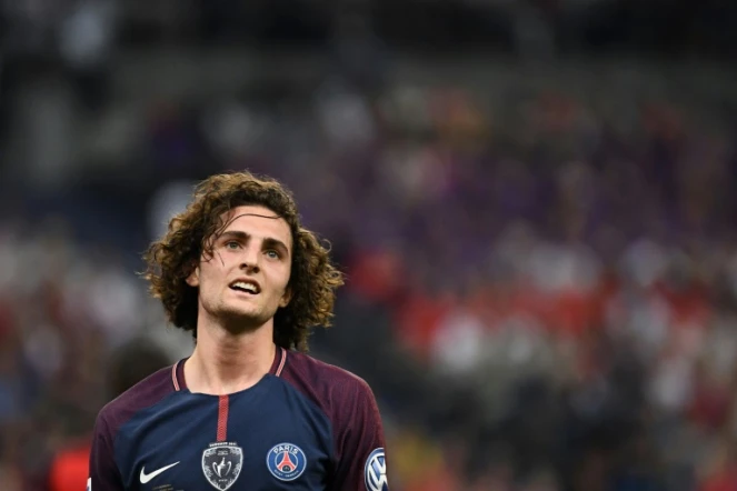 Le milieu parisien Adrien Rabiot, le 8 mai 2018 au Stade de France