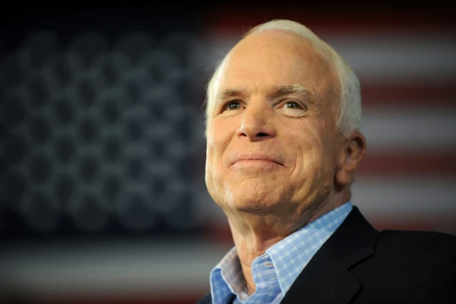 John McCain le 5 septembre 2008 dans le Michigan, alors qu'il était le candidat républicain à la Maison Blanche