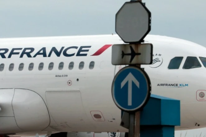 Un avion de la compagnie aérienne Air France à Roissy le 21 juin 2012