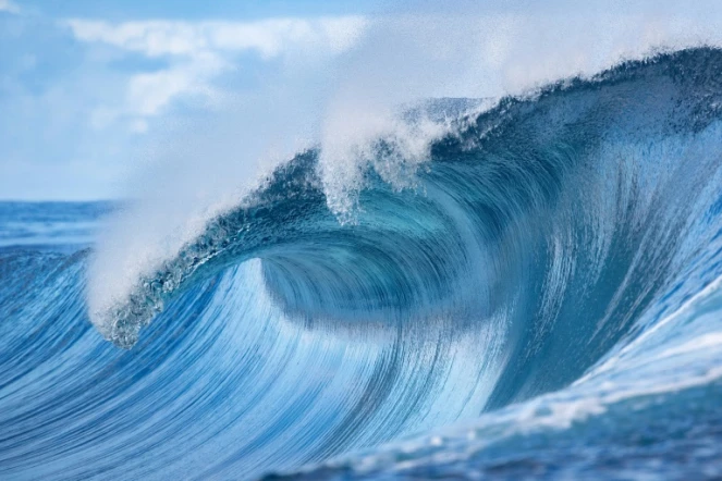 La vague magique de Teahupoo à Tahiti, le 28 août 2019