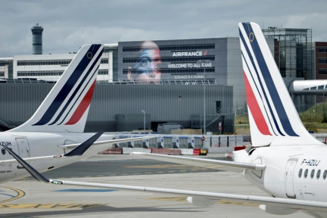 Le siège d'Air France à l'aéroport de Roissy, au nord de Paris, le 23 juillet 2024