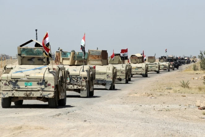 Les forces gouvernementales irakiennes prennent position au sud de Fallouja, le 3 juin 2016