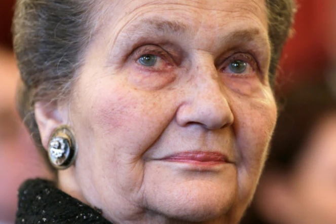 Simone Veil, le 6 avril 2013 à Paris