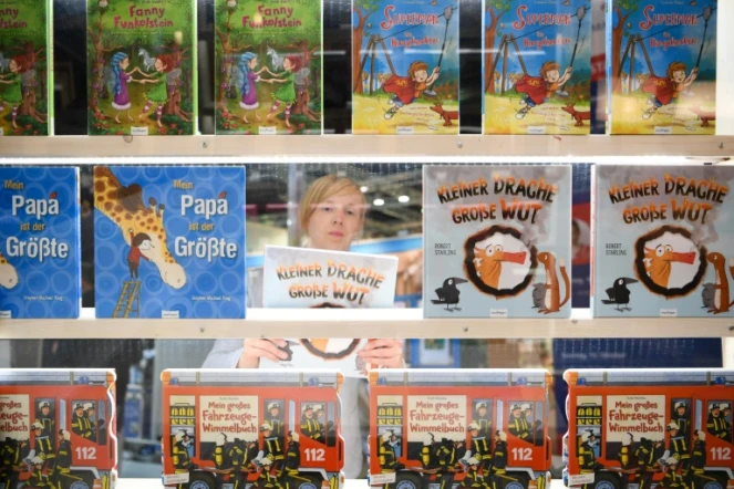 Des livres pour enfants exposés lors de la Foire aux livres de Francofrt, le 10 octobre 2017 en Allemagne
