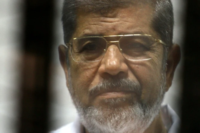 L'ancien président égyptien Mohamed Morsi le 9 mai 2014 au Caire, en Egypte