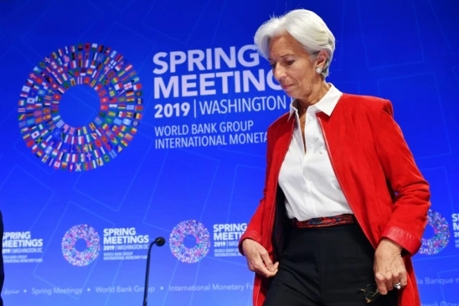 La directrice générale sortante du FMI Christine Lagarde le 11 avril 2019