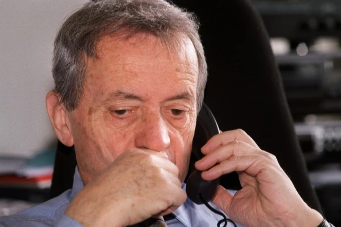 Pierre Bouteiller, alors directeur de France Musiques, le 27 mars 2000 à la Maison de la radio à Paris