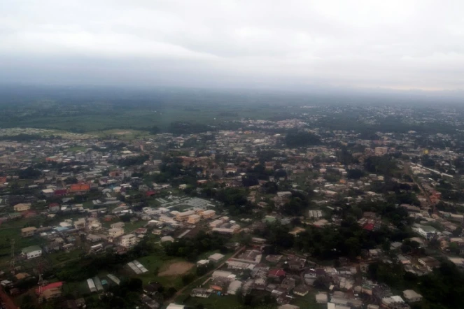 Vue aérienne de  Libreville en date du 13 janvier 2017