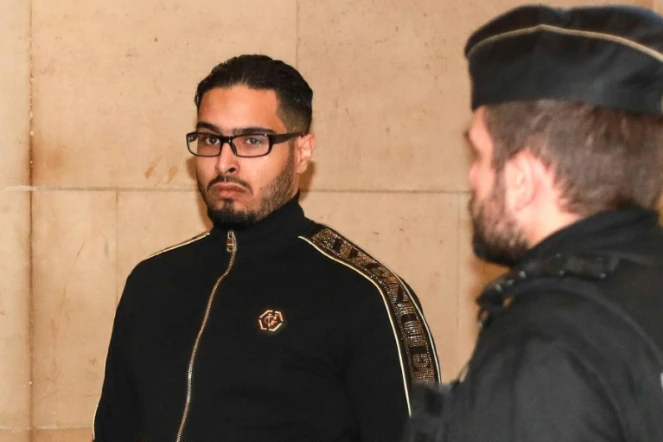 Jawad Bendaoud arrive au palais de justice de Paris pour son procès en appel, le 21 novembre 2018