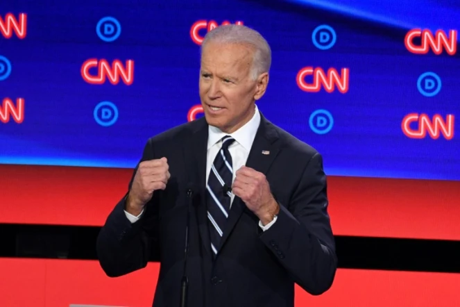 L'ex-vice président américain Joe Biden, lors du deuxième débat démocrate, le 31 juillet 2019 à Detroit