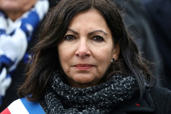 La maire de Paris Anne Hidalgo, le 11 novembre 2019 lors d'une cérémonie à l'Arc de Triomphe