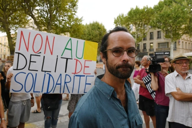 Cedric Herrou, le 8 août 2017 à Aix-en-Provence