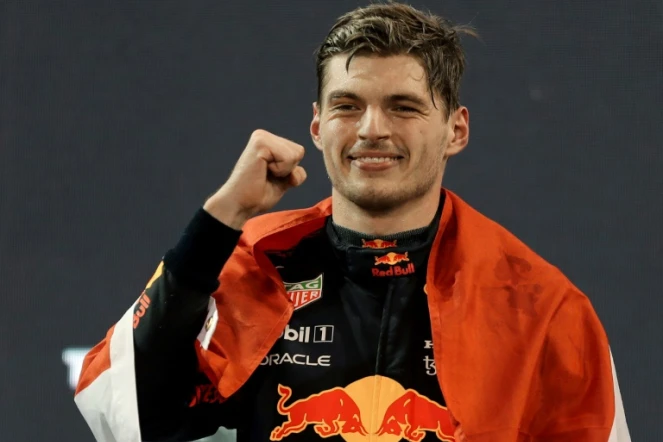 Max Verstappen, champion du monde 2021 de F1, à Abou Dhabi le 13 décembre 2021