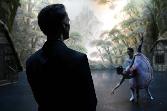 Laurent Hilaire lors d'une répétition de "Giselle" le 23 février 2017 à Moscou