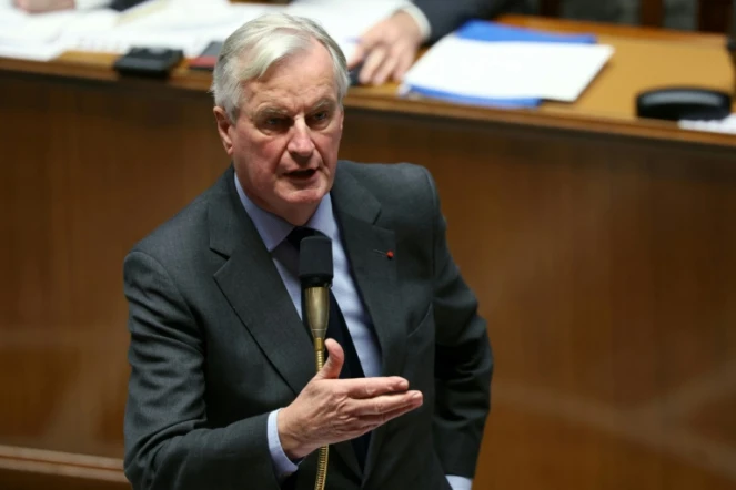 Le Premier ministre Michel Barnier, à l'Assemblée nationale, à Paris, le 19 novembre 2024